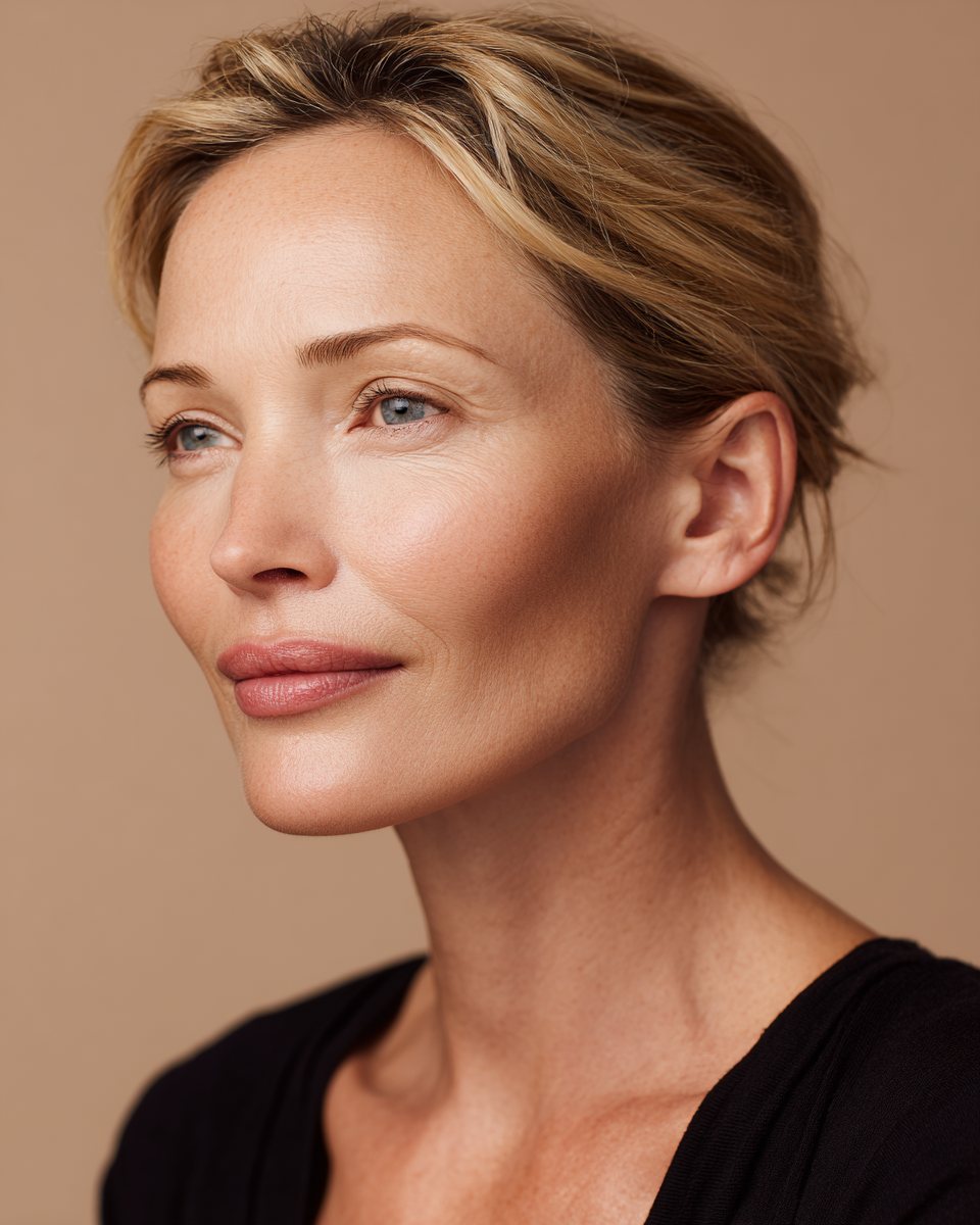 A naturally contoured, refreshed face — illustrative of the subtle restoration dermal fillers can offer.